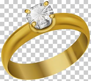 Wedding Ring Gold PNG