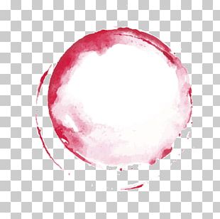 Hand Painted Red Circle PNG