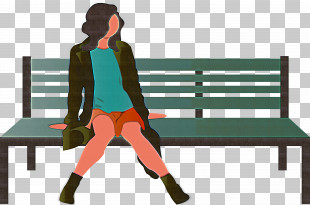 park bench clipart free