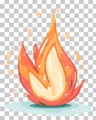 Cartoon Fire - Cartoon Fire Flame Illustration PNG