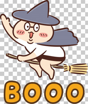 Booo Happy Halloween PNG