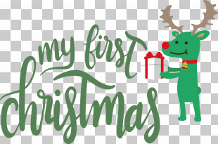 My First Christmas PNG, Clipart, Antler, Christmas And Holiday Season