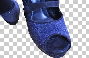 Slipper Shoe Sandal Cobalt Blue PNG