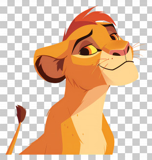 Simba - Adorable Lion Cub Cartoon Character PNG
