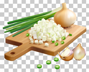 Chopped Onions - Chopped Vegetables On Cutting Board PNG
