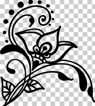 Flower Henna Mehndi Art PNG, Clipart, Area, Art, Black And White ...