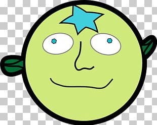 Smiley Leaf Green Line PNG