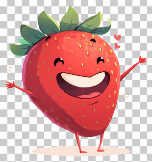 Cute Cartoon Strawberry - Cute Strawberry Cartoon PNG
