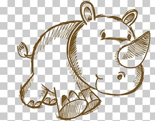 Rhinoceros Drawing Cartoon Animal PNG