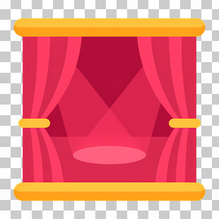 Theatre Curtains - Theater Stage With Spotlight PNG
