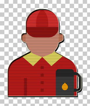 hot gas station attendant clipart