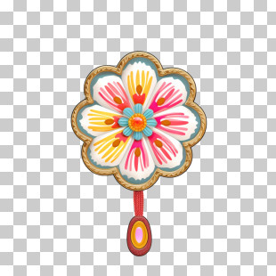 Raksha Bandhan - Colorful Flower Ornament PNG