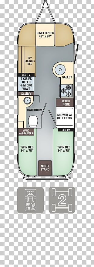 Floor Plan Airstream Caravan Campervans PNG