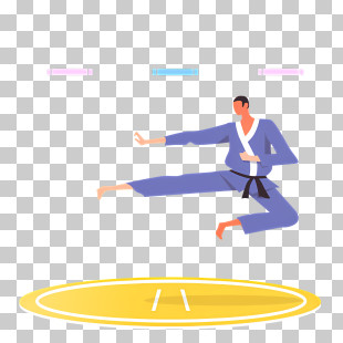 Karate Kick - Martial Artist Performing Kick PNG