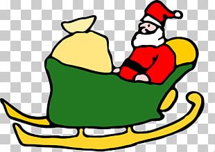 santa sleigh flying clipart png