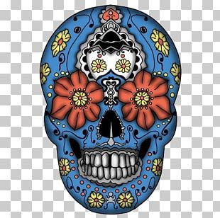 Calavera Mexican Marigold Day Of The Dead Skull PNG, Clipart, Art, Bone ...