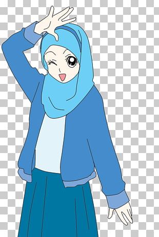 Muslim Hijab Islam Cartoon Quran PNG, Clipart, Animated Cartoon, Anime ...