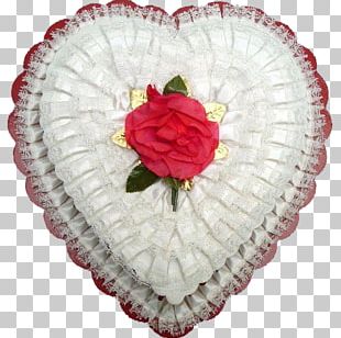 Garden Roses Heart Paper Valentine's Day Satin PNG