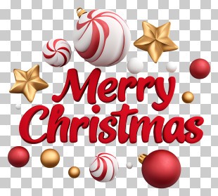 Christmas Word - Merry Christmas Decorations PNG