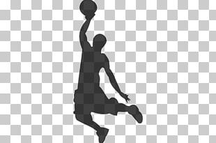 Basketball Player Slam Dunk Silhouette PNG, Clipart, Basketball, Player ...