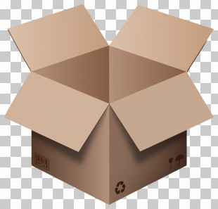 Delivery Box - Open Cardboard Box PNG