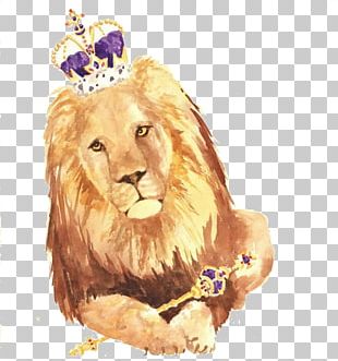 lion with crown clip art