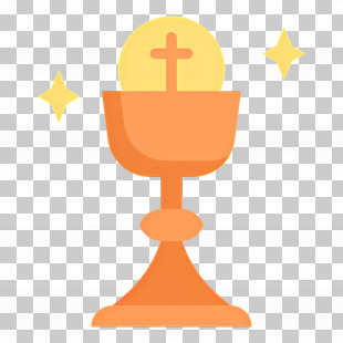Holy Communion - Chalice With Cross And Holy Host Illustration PNG