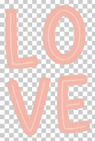 Pink 'LOVE' Lettering PNG