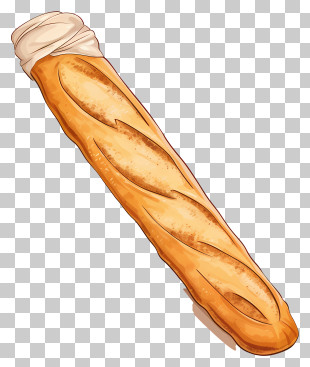Baguette - Crusty French Baguette PNG