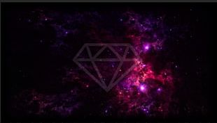 Violet Purple Magenta Darkness Fractal Art PNG
