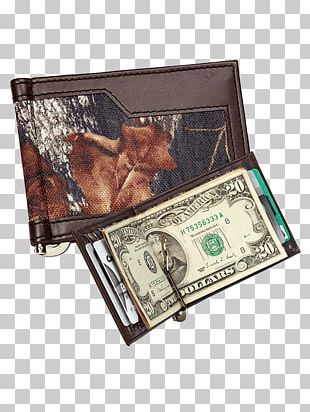 Wallet Money Clip Leather Camouflage Pocket PNG