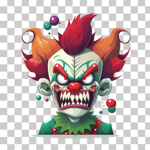 Cute Clown Man - Angry Clown Character PNG