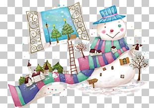Iceman Snowman Cartoon Illustration PNG