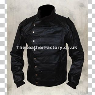 Leather Jacket Captain America Bucky Barnes PNG