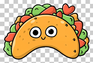 Icon - Cartoon Taco With Face PNG