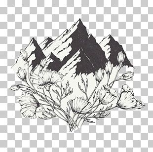 mountain sketch tattoo