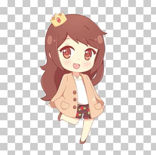 Brown Hair Figurine PNG