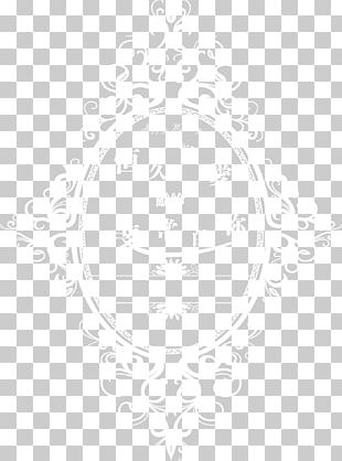 White Symmetry Black Pattern PNG