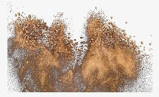Sand Exploded Particles PNG