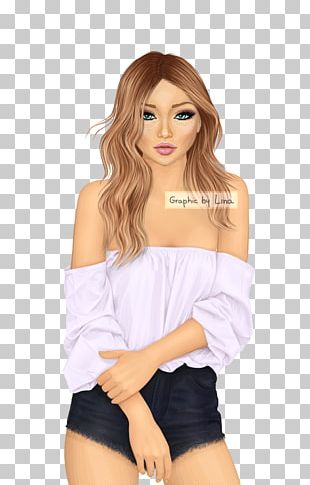 HD Red Stardoll Cartoon Anime Long Hair PNG  Red hair tips, Red hair with  highlights, Hair png