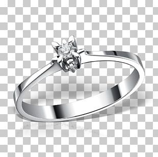Engagement Ring Gold Diamond PNG