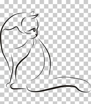 Black Cat Whiskers Silhouette Drawing PNG, Clipart, Animals, Black ...