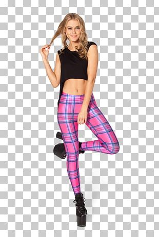Leggings Tartan Sleeve Dress Shirt PNG