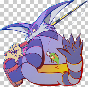 Big The Cat - Cartoon Cat Fishing PNG