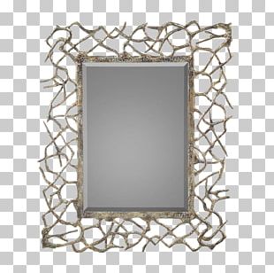 Mirror Pier Glass Trumeau Frames Silver PNG