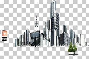 Building Skyline Skyscraper Architecture Png, Clipart, Black And White 