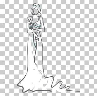 Wedding Dress Bride Veil Drawing PNG, Clipart, Arm, Artwork, Beauty ...