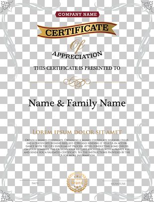 certificate design png