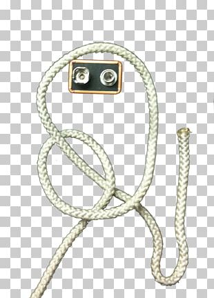 Bowline Knot Rope Chain Necktie PNG