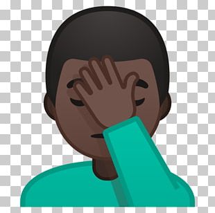 Facepalm Emoji Gesture Man Emoticon PNG